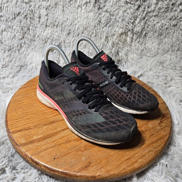 Adidas Adizero Adios 5 Womens Size 6 Black Core Pink Running Shoes EG4658 - Picture 1 of 11